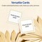 Avery Printable Square Cards, Gold Border with Gold Dots, 2" x 2", Matte White Square Cards, Laser/Inkjet, 120ct, Great for Business Cards